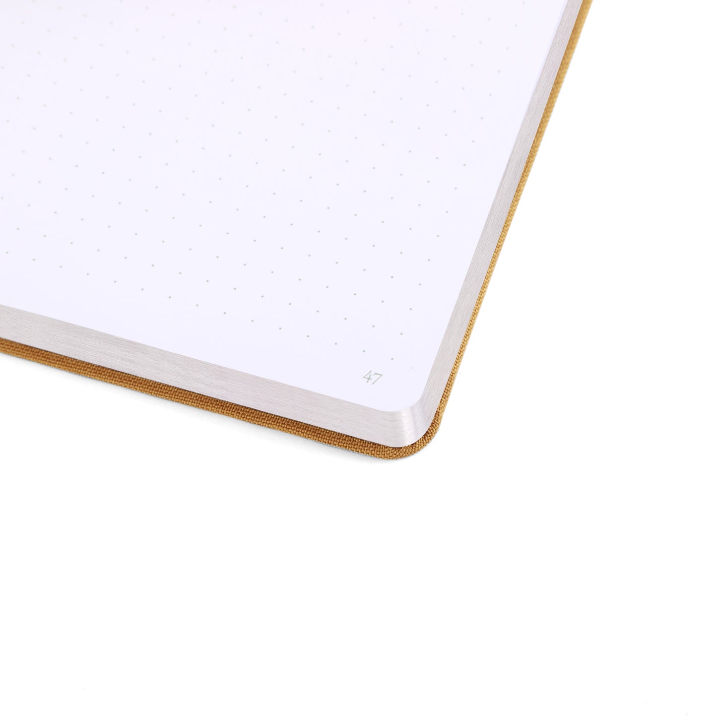 Bullet Dotted Journal - A5 Dot Grid Notebook with pages number,160gsm Bleedproof Paper, Gold Edge and Fabric Hardcover for Personal Organizers, Bullet Journals, and journaling
