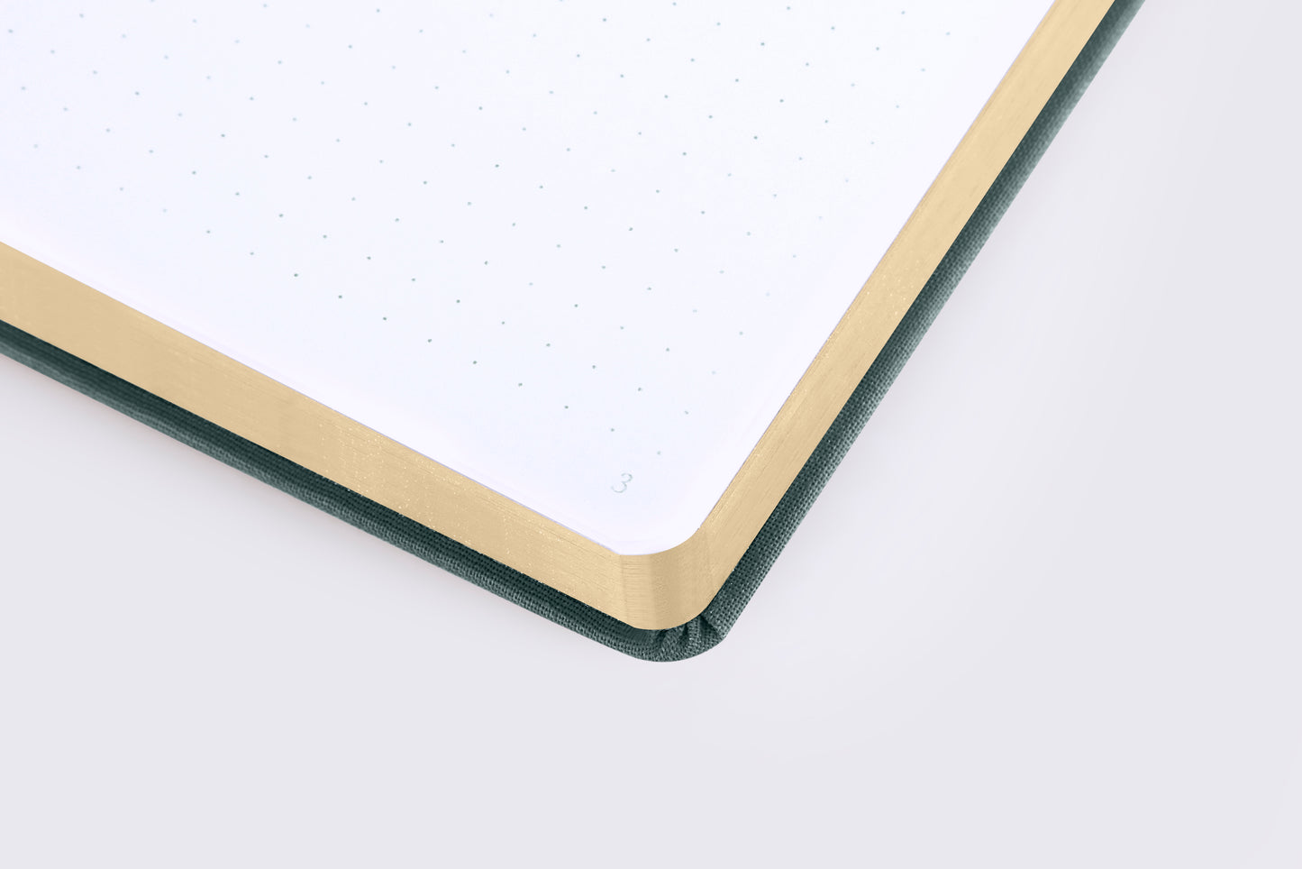 Bullet Journal A5 160gsm PREMIUM paper gold edge-olive