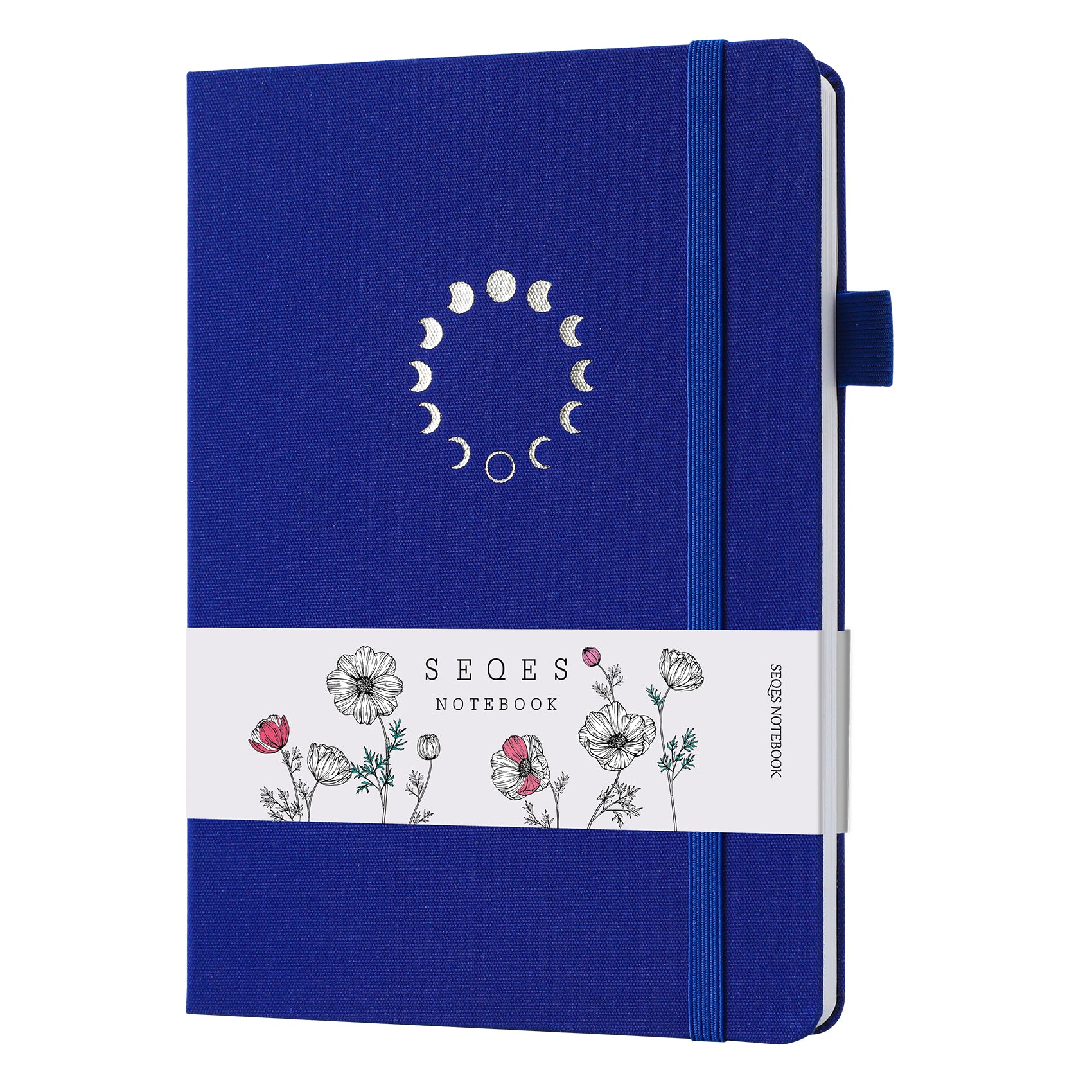 Moon Florals Dot Grid Notebook